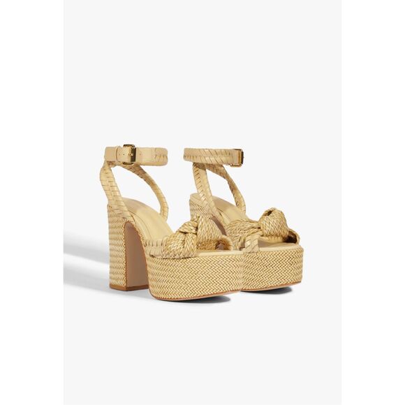 NEW SCHUTZ KHARI PLATFORM SANDAL Size 6 Color Beige - Picture 2 of 8